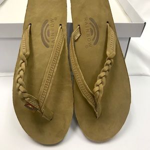 Rainbow Flirty Braidy Sandals